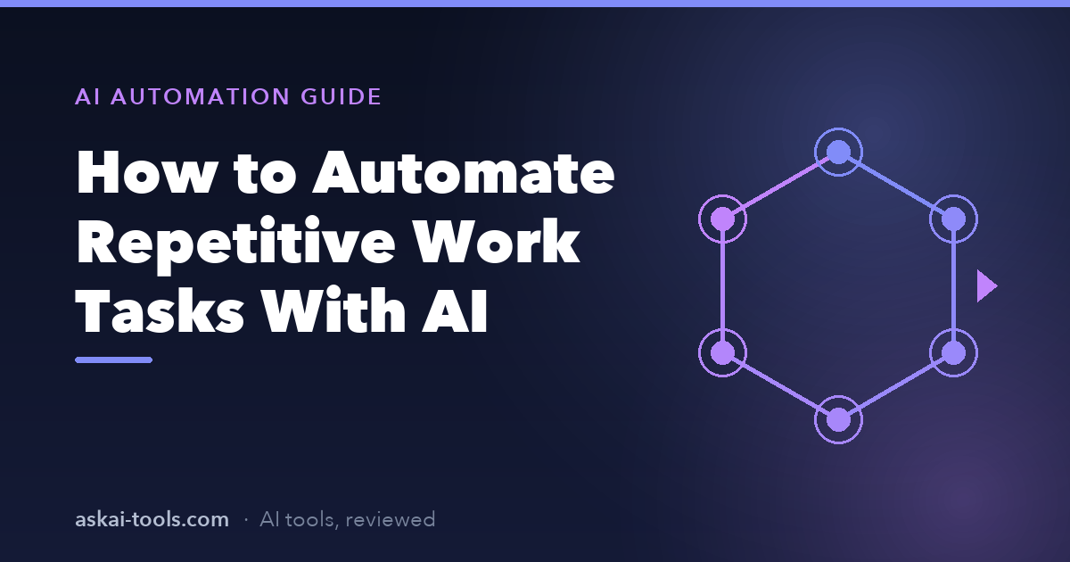 How to Use AI to Automate Repetitive Work Tasks in 2026
